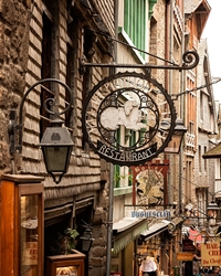 Mont St. Michel Hotel Sign 